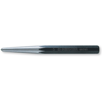 Punzón centrador negro, Vástago-Ø 12mm, Ø-punta 5mm